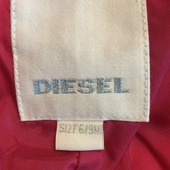 Diesel Baby Girls Insulated Snowsuit Size 6-9Mths - Picture 6 of 9